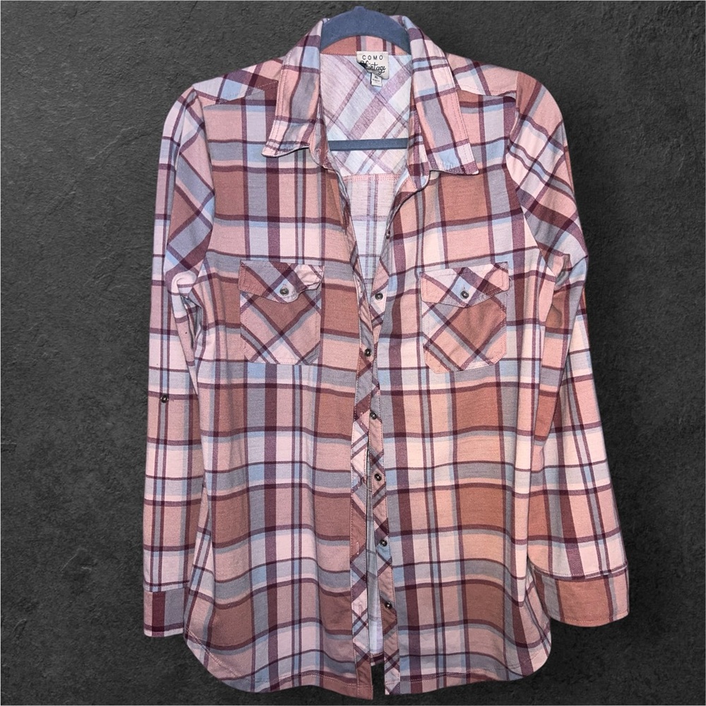 Lucky Brand Plaid Button-Up Shirt